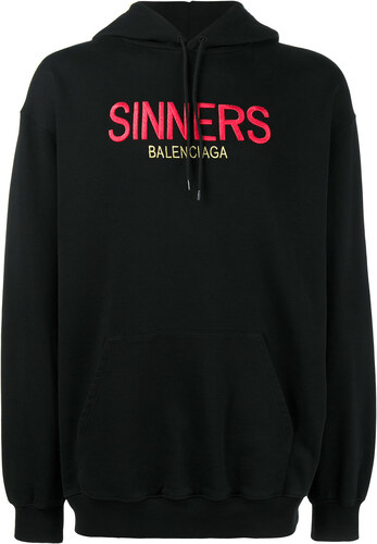 Balenciaga Sinners Hoodie - Black - GLAMI.cz