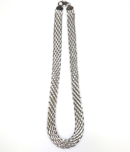 Bassano Collection Stříbrný náhrdelník Greek 45cm - GLAMI.cz