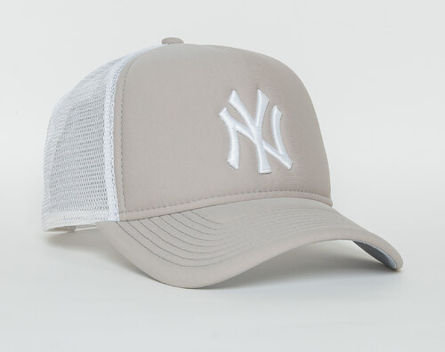 Dámská Kšiltovka New Era Essential A-Frame Trucker New York Yankees 9FORTY  Gray/White Snapback - GLAMI.cz
