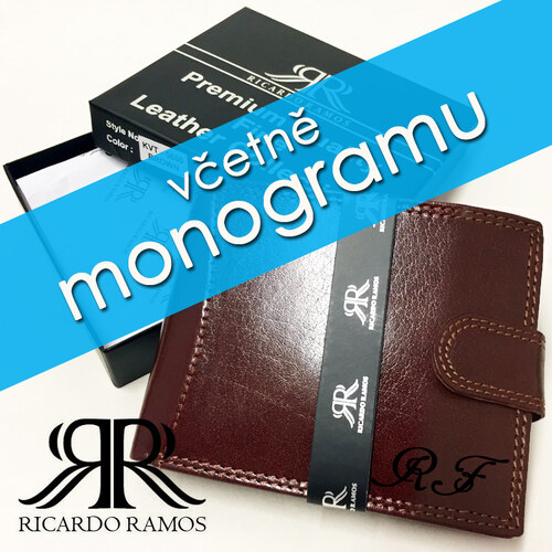 Luxusní peněženka s vaším monogramem (iniciály) a dopravou zdarma, dárková  krabička - GLAMI.cz