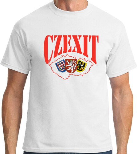 BÍLÁ - WHITE Tričko CZexit 3 - GLAMI.cz