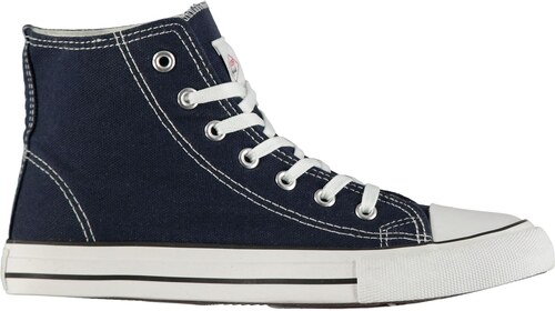 lee cooper canvas hi top shoes mens