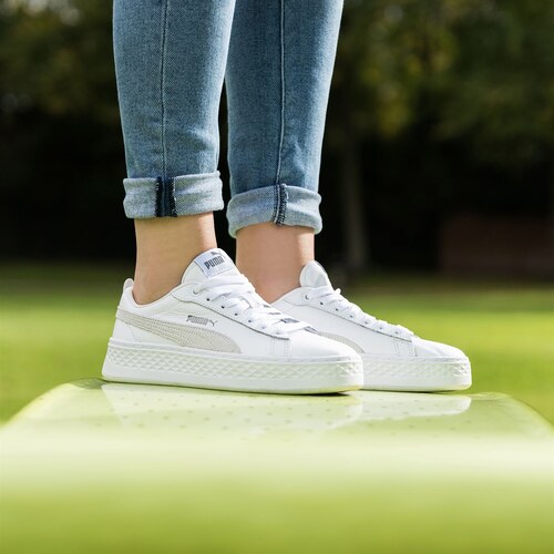 puma smash platform ladies trainers