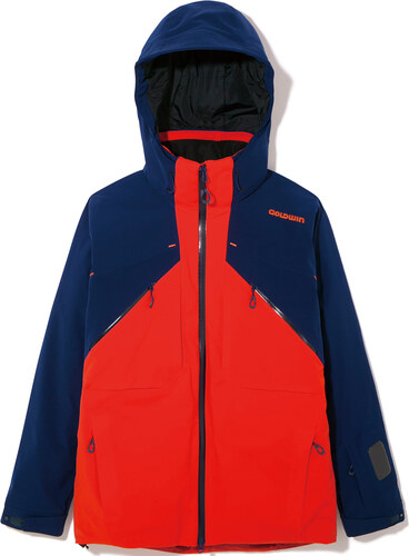 Goldwin ATLAS JACKET fire orange pánská lyžařská bunda oranžová/tmavě modrá  L - GLAMI.cz