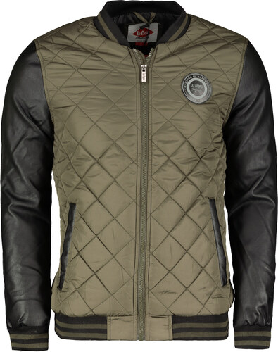 Lee Cooper Quilted Bomber Jacket pánské Army Green - GLAMI.cz