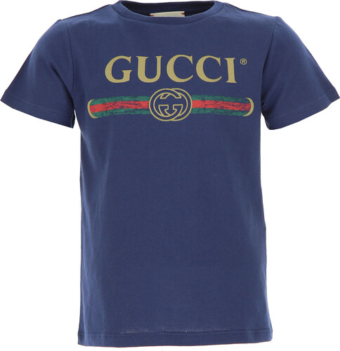 Gucci Dětské tričko pro chlapce Ve výprodeji, Modrá, Bavlna, 2019, 4Y 8Y -  GLAMI.cz