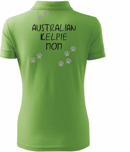 Myshirt Cz Australian Kelpie Mom Australska Kelpie Reflexni Tlapky Polokosile Damska Pique Polo Glami Cz