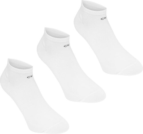 Dámské kotníkové ponožky Calvin Klein Logo 3 v balení Bílé - GLAMI.cz