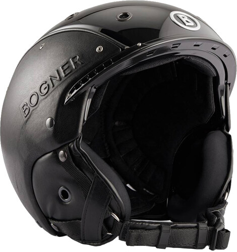 Lyžařská helma Bogner Leather Black - GLAMI.cz