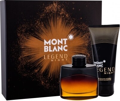 Montblanc Legend Night dárková kazeta pro muže parfémovaná voda 50 ml +  sprchový gel 100 ml - GLAMI.cz