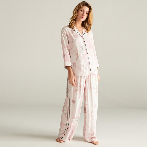 пижама с широкими штанами