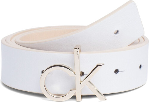 Calvin Klein oboustranný pásek Light Sand&White - 85 - GLAMI.cz
