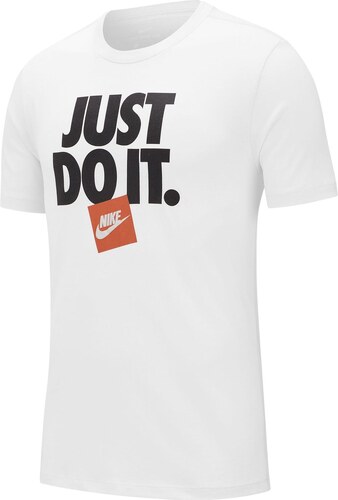 Nike Just Do It T Shirt Mens White - GLAMI.cz