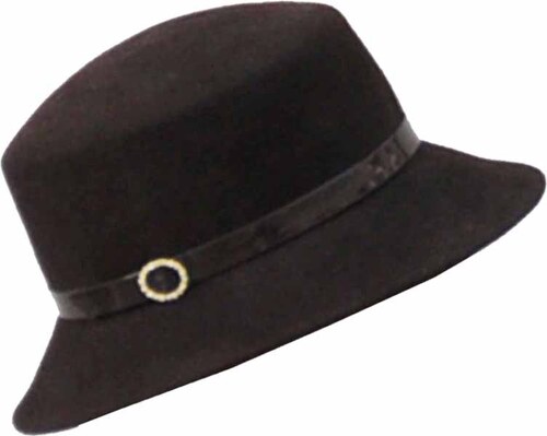 Hnědý elegantní dámský klobouk Anytra 87048 - GLAMI.cz