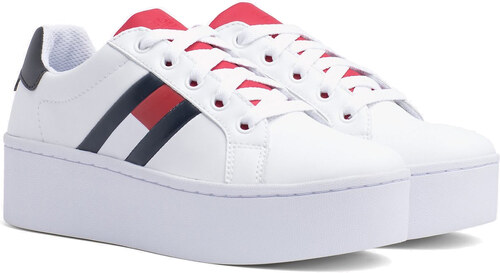 Tommy Hilfiger bílé tenisky na platformě Tommy Jeans Icon Sneaker RWB - 41  - GLAMI.cz