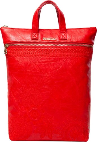 Desigual červená 2v1 taška/batoh Bols Dark Amber Baza - GLAMI.cz