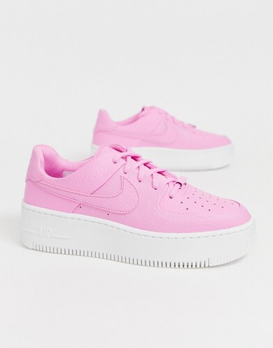 Nike Pink Air Force 1 Sage Low Trainers - GLAMI.cz