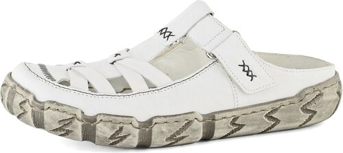 Rieker pantofle s plnou špičkou bílé L0396-80 - GLAMI.cz