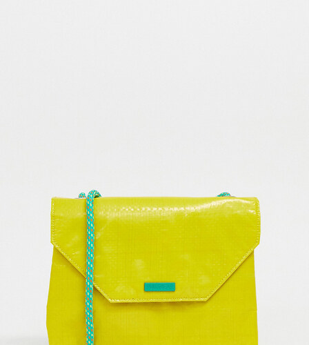 Pull&bear neon bag with rope strap - Yellow - GLAMI.cz