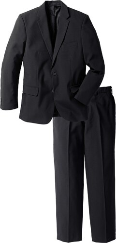 bonprix Oblek z recyklovaného polyesteru (2dílná souprava): sako a kalhoty  Černá Muž 46 - GLAMI.cz