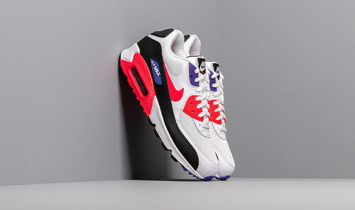 Pánské boty Nike Air Max 90 Essential White/ Red Orbit-Psychic Purple-Black  - GLAMI.cz