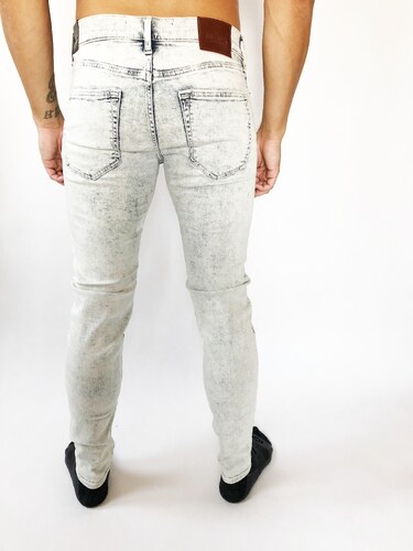 Hollister Advanced Stretch stylové bílé extra pružné Super Skinny jeans Bílá  - GLAMI.cz