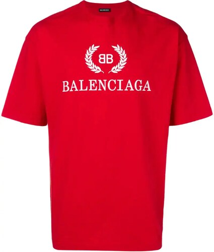 Balenciaga logo T-shirt - Red - GLAMI.cz