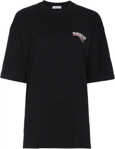Balenciaga Black Logo T-Shirt - GLAMI.cz