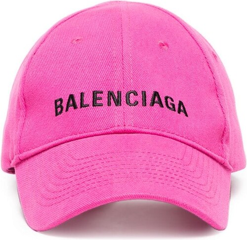 Balenciaga Pink Logo Embroidered Cap - GLAMI.cz