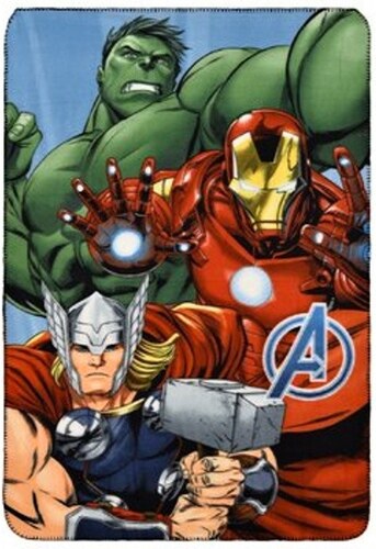 SunCity Velká fleecová deka Avengers - Hulk, Iron Man a Thor - 100 x 150 cm  - GLAMI.cz