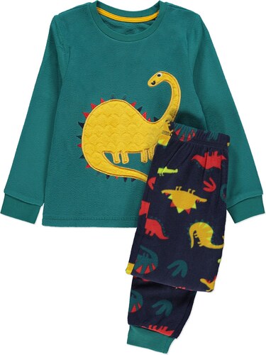 Chlapecké fleecové pyžamo GEORGE, dlouhý rukáv, motiv dinosaurus, dárkové  balení - GLAMI.cz