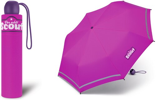 happy rain Dívčí skládací deštník Scout - Basic Pink 2019 - GLAMI.cz