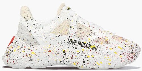 love moschino paint sketch sneakers