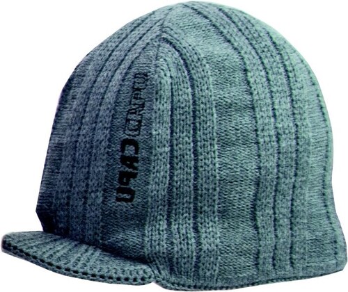 Pánská zimní čepice s kšiltem CAPU 4016k šedá - GLAMI.cz