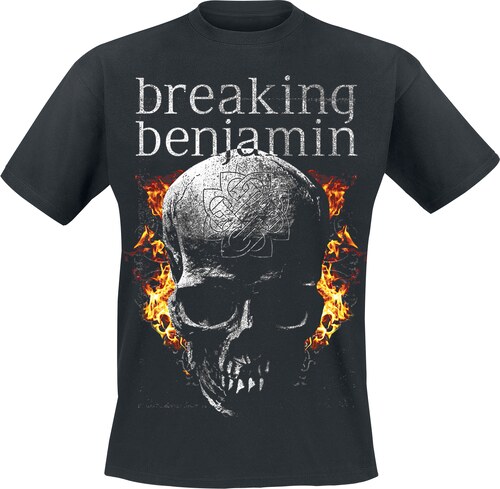 Breaking Benjamin - Skull Fire - Tričko - černá - GLAMI.cz