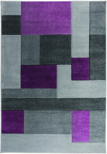 Bonami Šedo-fialový koberec Flair Rugs Cosmos, 80 x 150 cm - GLAMI.cz