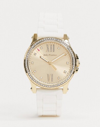 Juicy Couture White Watch with Crown Logo Detail - GLAMI.cz