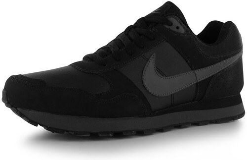 boty Nike MD Runner Leather pánské Black/Grey - GLAMI.cz