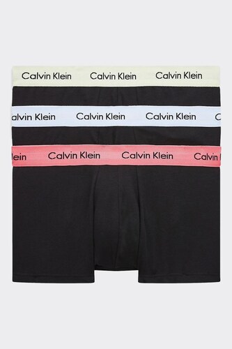 Pánské boxerky Calvin Klein Premium 3 balení - černé/zelená, modrá,  oranžová - GLAMI.cz