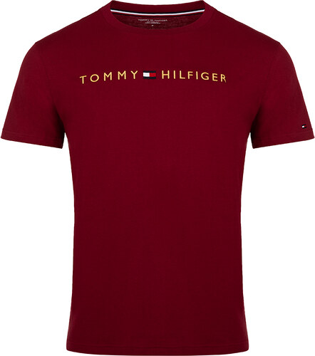 Tommy Hilfiger Tommy Original pánské tričko - vínové - GLAMI.cz