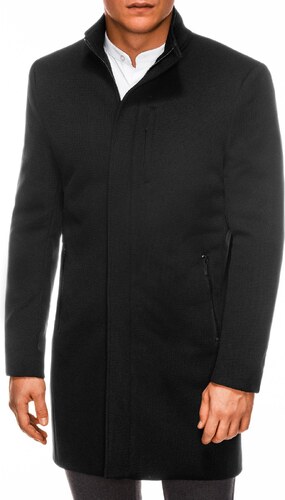 Ombre Clothing Pánský kabát - černá V1 C430 - GLAMI.cz