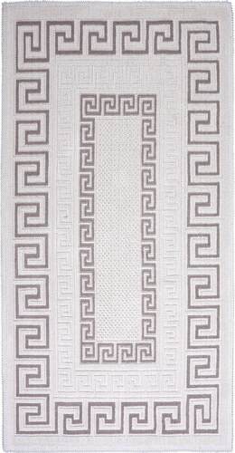 Bonami Šedobéžový bavlněný koberec Vitaus Versace, 60 x 90 cm - GLAMI.cz