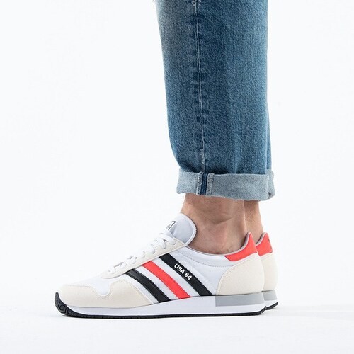 2021 adidas USA 84 Cloud White/Green - adidas d73168 shoes black pants -  Blue FW3274 For Sale
