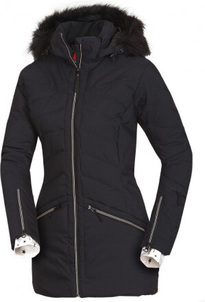 Northfinder dámská bunda alpin zateplená série dlouhý styl a kožešinou 2L  IRNES černá - GLAMI.cz