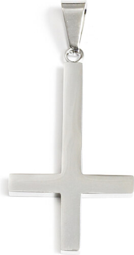 BM Jewellery Přívěsek obracený kříž 5,5 cm z chirurgické oceli S11106050 -  GLAMI.cz