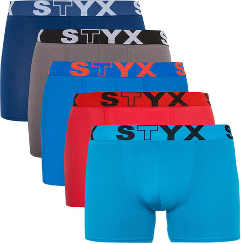 5PACK pánské boxerky Styx long sportovní guma vícebarevné (U96768696364) -  GLAMI.cz