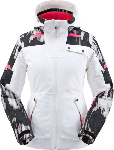 Spyder BALANCE GTX Jacket W Ikat print black dámská lyžařská bunda bílá/ růžová/černá 40/L - GLAMI.cz