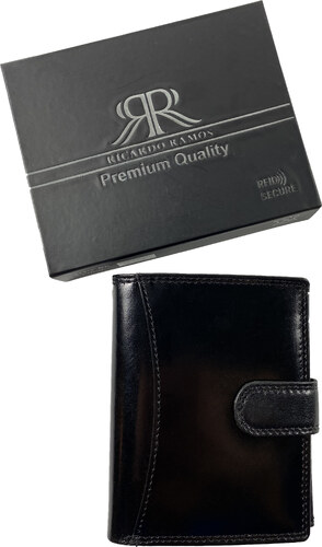 Luxusní celokožená peněženka Ricardo Ramos - černá 5500-L - GLAMI.cz