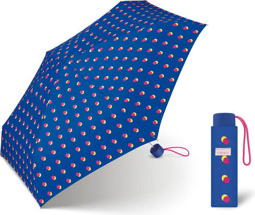ESPRIT Petito Double Dot modrý mini deštník s puntíky - GLAMI.cz