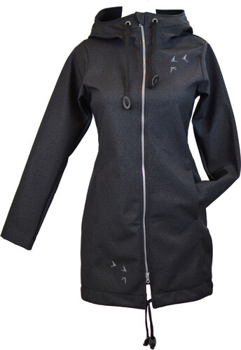 Black Mountain Softshellový kabát tmavý s jemným vzorem - GLAMI.cz